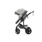 Mama Kiddies® Evening Star 3in1 Multi-Kinderwagen mit Zubehör in der Farbe Grau + Geschenk