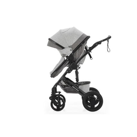 Mama Kiddies Evening Star 3in1 Multi-Kinderwagen mit Zubehör in der Farbe Grau + Geschenk