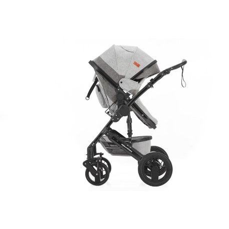 Mama Kiddies® Evening Star 3in1 Multi-Kinderwagen mit Zubehör in der Farbe Grau + Geschenk