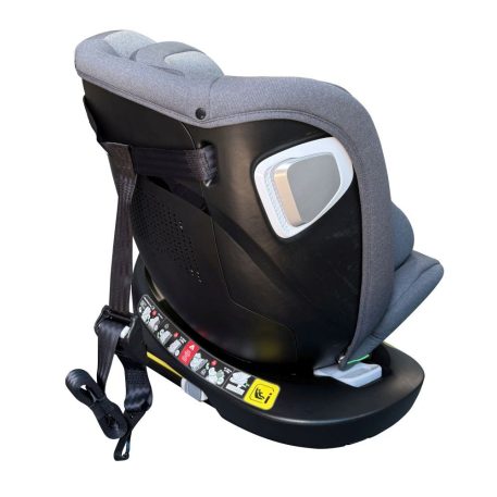 ISOFIX 360° drehbarer Mama Kiddies® iSize Capry Kindersitz (40–150 cm) in Grau + Geschenk