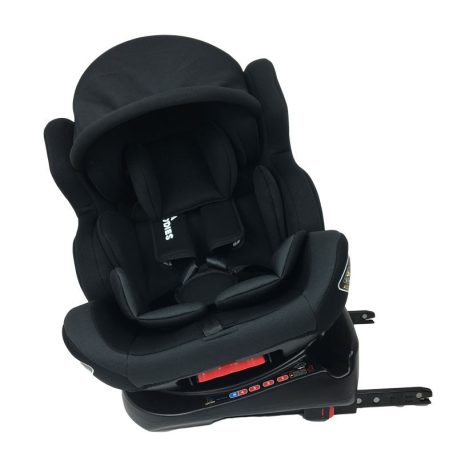 ISOFIX  360°-in drehbarer Mama Kiddies Champion Sicherheits - Autositz (0-36 kg) Farbe  dunkel grau mit Sonnenschirm als Geschenk