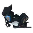 ISOFIX  360°-in drehbarer Mama Kiddies Champion Sicherheits - Autositz (0-36 kg) Farbe  dunkel grau mit Sonnenschirm als Geschenk