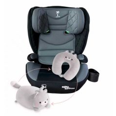   Mama Kiddies® i-Fix Corsica Kindersitz (100–150 cm) in Hellgrau + Geschenk