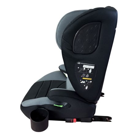 Mama Kiddies® i-Fix Corsica Kindersitz (100–150 cm) in Hellgrau + Geschenk