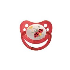   1 St. Baby Bruin Spielschnuller aus Silikon Größe 2, Marienkäfer 