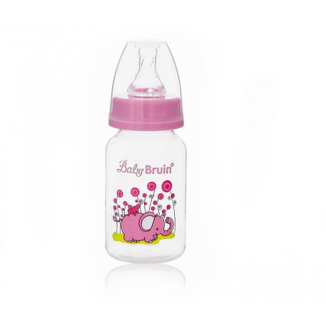 Baby Bruin Babyflasche - 120 ml + Geschenk - rosa