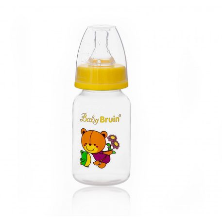 Baby Bruin Babyflasche - 120 ml + Geschenk - gelb