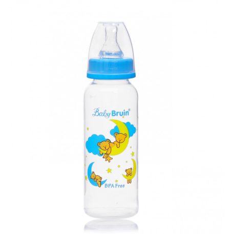 1 St. Baby Bruin PP Babyflasche 240 ml + Geschenk - blau
