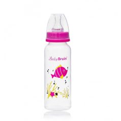 1 St. Baby Bruin PP Babyflasche 240 ml + Geschenk - rosa