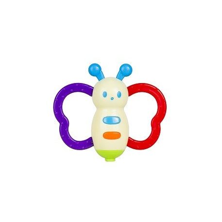 Rassel mit Figuren (Schmetterling)