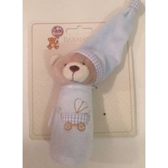 Pfeifplüschteddy mit Mütze 13 cm - rosa