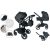 Mama Kiddies New York 3-in-1 Multifunktions-Kinderwagen mit Zubehör in Schwarz + Geschenk