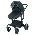 Mama Kiddies® New York 3-in-1 Multifunktions-Kinderwagen mit Zubehör in Schwarz + Geschenk