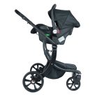 Mama Kiddies® New York 3-in-1 Multifunktions-Kinderwagen mit Zubehör in Schwarz + Geschenk