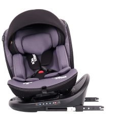   Black November - ISOFIX 360° drehbarer Mama Kiddies i-Size Power GT2 Kindersitz (40-150 cm) in Dunkelgrau mit gratis Sonnenschutz