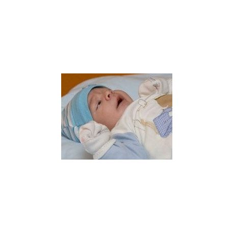 Handschuhe für Neugeborene gegen Gesichtskratzen - jungenfarbe