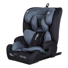   Mama Kiddies® i-Fix Journey 2-in-1 Kindersitz (76–150 cm) in Grau / Schwarz