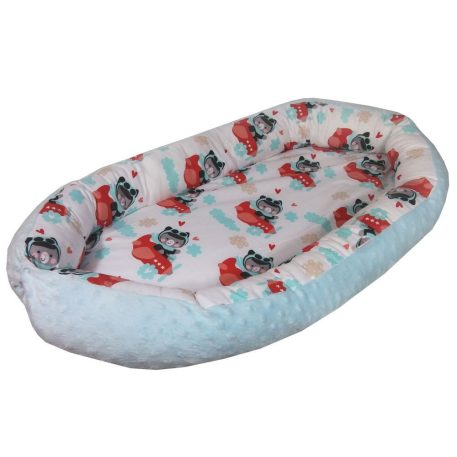 Comfort Babynest mit hellblauem Flugzeug-Muster
