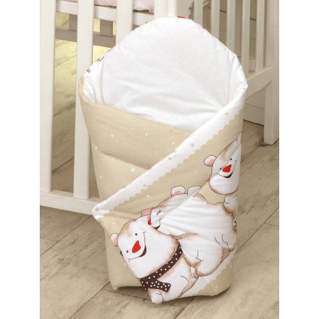 Mama Kiddies Baby Bear kókuszpólya világosbarna színben jegesmaci mintával