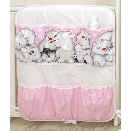 Mama Kiddies Baby Bear Aufbewahrungstasche in Pink mit Eisbärenmuster