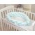 Geflochtener Bettrand und Babynest 2 in 1in Minze  240 cm (Baby Bear Kollektion)