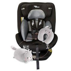   ISOFIX 360° drehbarer Mama Kiddies iSize Capry Kindersitz (40–150 cm) in Schwarz + Geschenk