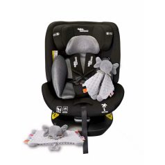   ISOFIX 360° drehbarer Mama Kiddies iSize Capry Kindersitz (40–150 cm) in Schwarz + Geschenk