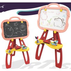 Zweiseitige Magneten-Tafel mit vielen Extras - rot-pink