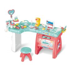   Mama Kiddies 27 teiliger ärztlicher Tisch und Stuhl und mit zahlreichen Extras in Pink-Blau