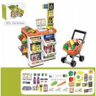 Mama Kiddies 60-teiliges 82cm hohes Luxusspielzeug mit Supermarktzubehör - orange