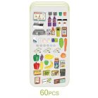 Mama Kiddies 60-teiliges 82cm hohes Luxusspielzeug mit Supermarktzubehör in blauer Farbe