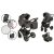 Kombinierter Mama Kiddies Grand 3 in 1- in Anthracitfarbe + Geschenke