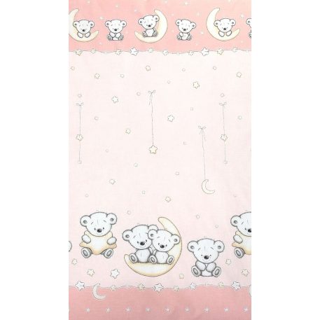 Mama Kiddies Baby Bear 2 teilige Bettwäsche für den Kindergarten in Pink mit Bärenmuster