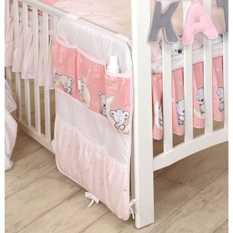 Mama Kiddies Baby Bear Aufbewahrungstasche in Rosa mit Bärenmuster