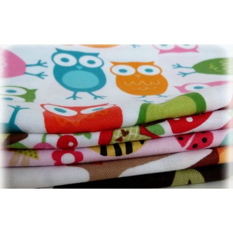 1 St. qualitative gemusterte Textilwindel - mädchenfarbe