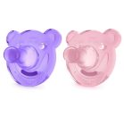 Philips Avent Soothie  Silikon Spielschnuller - für Mädchen, 3 Mon. +