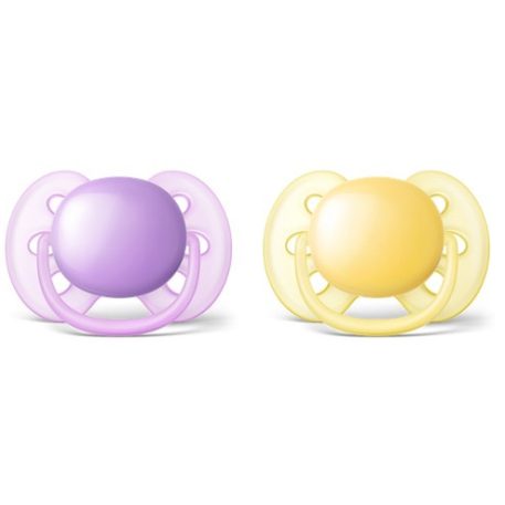Philips Avent Ultrasoft Spielschnuller für Mädchen, 6-18 Monate, 2 St. 