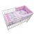 Mama Kiddies Sofie Dreams 4 teilige Bettwäsche für Babys mit einem Bettrand in 180° in Pink