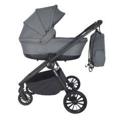   Mama Kiddies Unique 3-in-1 Multifunktionskinderwagen mit Zubehör in Graphit + Geschenk
