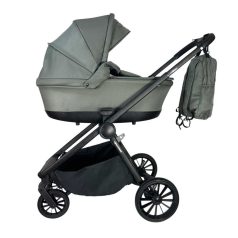   Mama Kiddies Unique 3-in-1 Multifunktionskinderwagen mit Zubehör in Grün + Geschenk