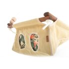 Incababy Babyschaukel in Hellbraun mit Dschungelmotiv