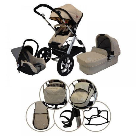 Mama Kiddies VIP Baby 4az1-ben babakocsi bézs színben + Ajándékok