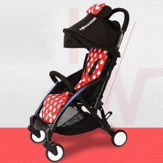  Black November - Mama Kiddies Go-Go Mini kippbarer Sport Kinderwagen mit Geschenk-Babyflaschenhalter