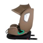  ISOFIX-fähiger, um 360° drehbarer Mama Kiddies® i-Size Journey Extra Kindersitz, um 360° drehbar, 40–150 cm, in Beige, mit Stützfuß, gratis Sonnenschutz und Fußstütze