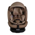  ISOFIX-fähiger, um 360° drehbarer Mama Kiddies® i-Size Journey Extra Kindersitz, um 360° drehbar, 40–150 cm, in Beige, mit Stützfuß, gratis Sonnenschutz und Fußstütze