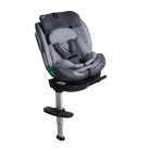 ISOFIX-fähiger, um 360° drehbarer Mama Kiddies iSize Journey Extra Kindersitz (40–150 cm) in Grau mit Stützfuß, inklusive Sonnenblende und Fußstütze