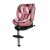 ISOFIX-fähiger, um 360° drehbarer Mama Kiddies iSize Journey Extra Kindersitz (40–150 cm) in Pink mit Stützfuß, inklusive Sonnenblende und Fußstütze