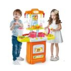 30 részes Mama Kiddies HomeChef babakonyha szett narancs színben