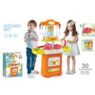 30 részes Mama Kiddies HomeChef babakonyha szett narancs színben
