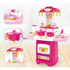 30 részes Mama Kiddies HomeChef babakonyha szett pink színben